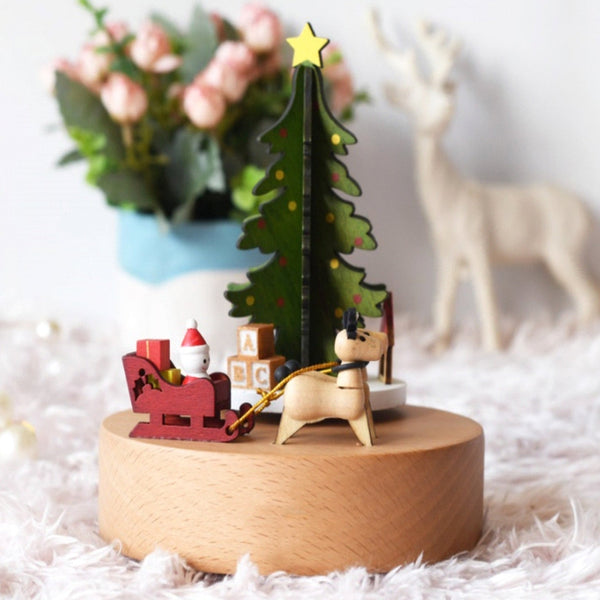 Generic Brand Wooden The Missing Reindeer Music Box | 1543