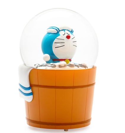 JARLL Doraemon Hot Spring Crystal Music Box