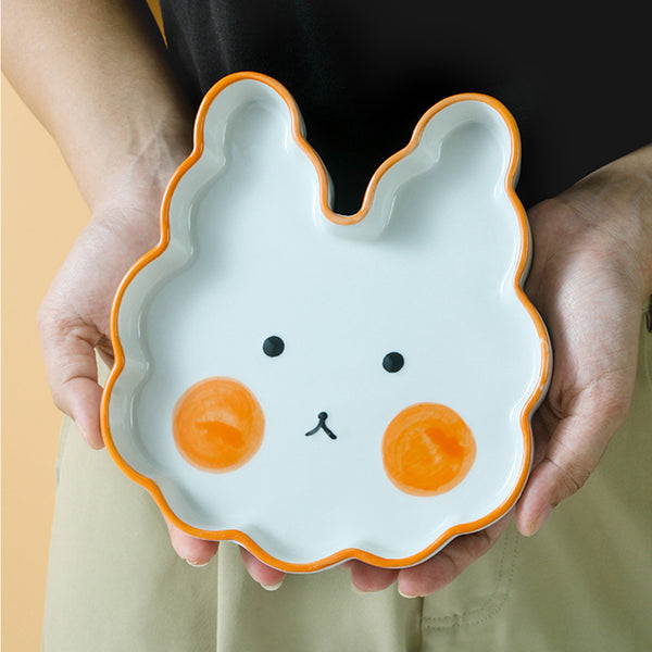 Modern Cartoon Animal Style Food Plate - Rabbit