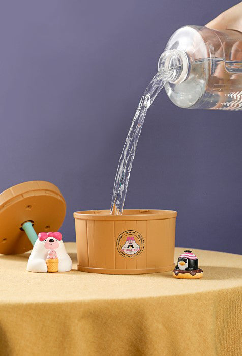 Polar Life Cute Polar Bear Barrel Hot Spring Humidifier