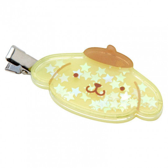 Sanrio Hair Clip 2pcs - Pompompurin with Shining Flask