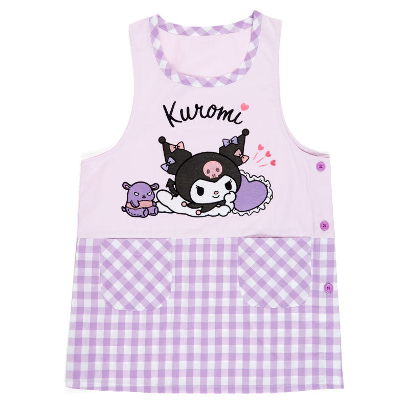 Sanrio Kuromi Apron Purple Plaid