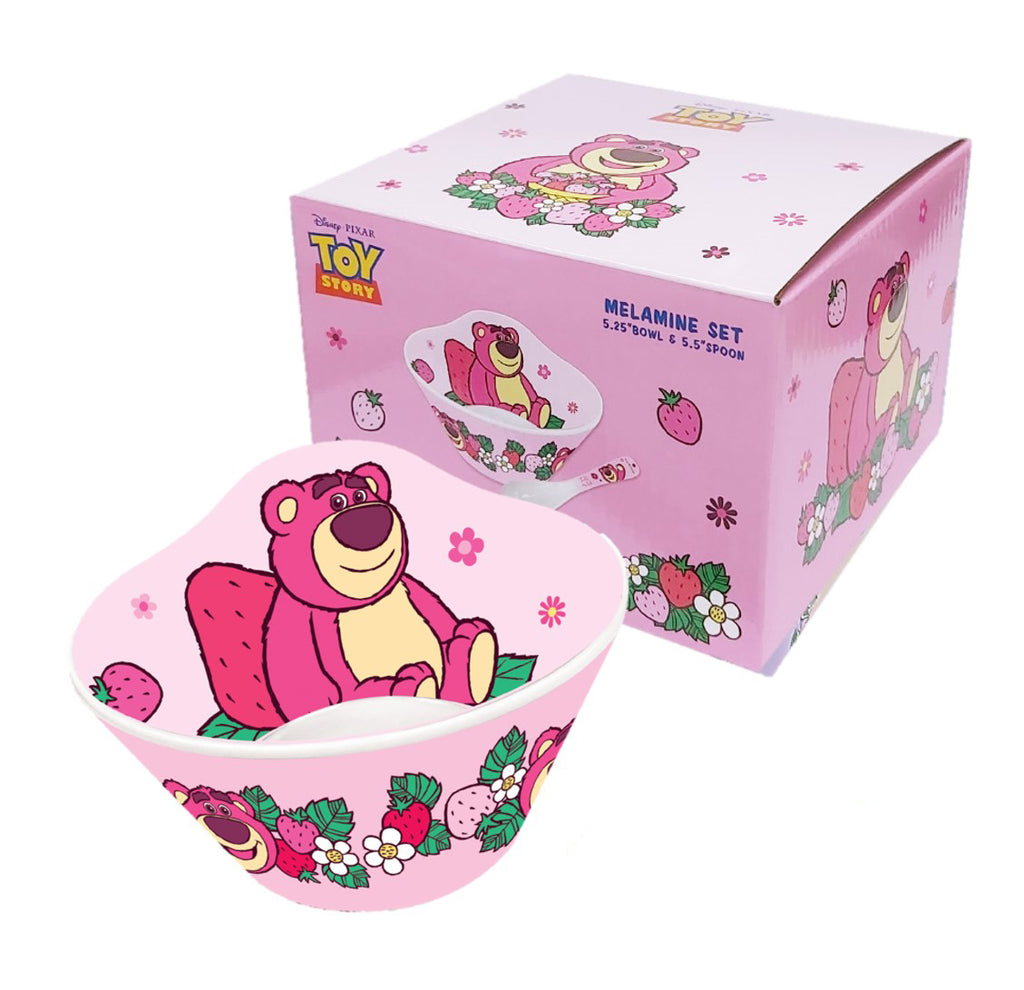 Disney Toy Story Lotso Melamine Bowl with Spoon Set