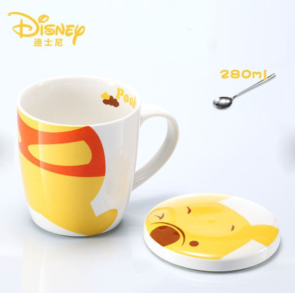 Winnie-The-Pooh Character Mug with Lid